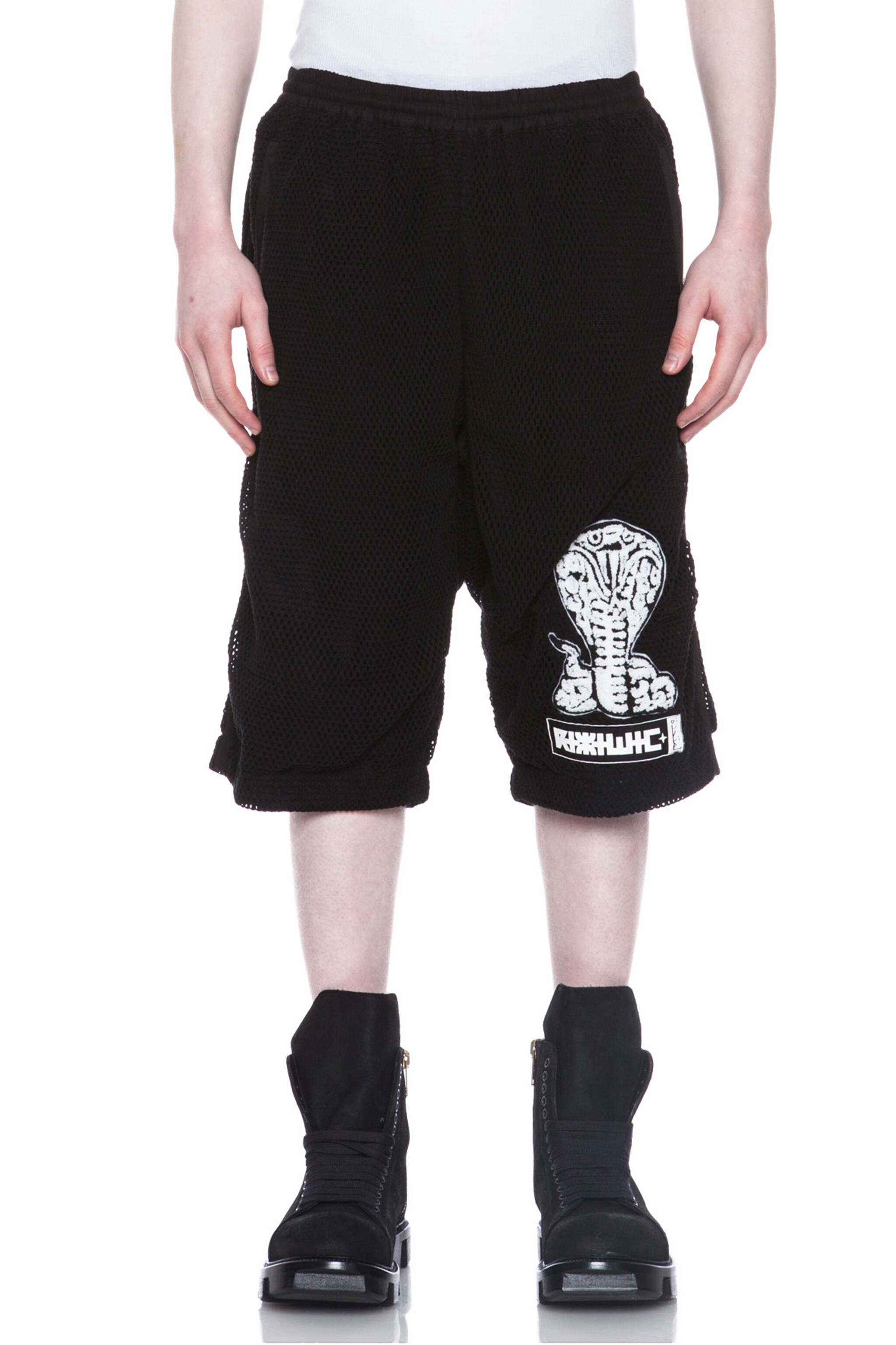 Image 1 of KTZ Poison Patch Net Shorts in Black