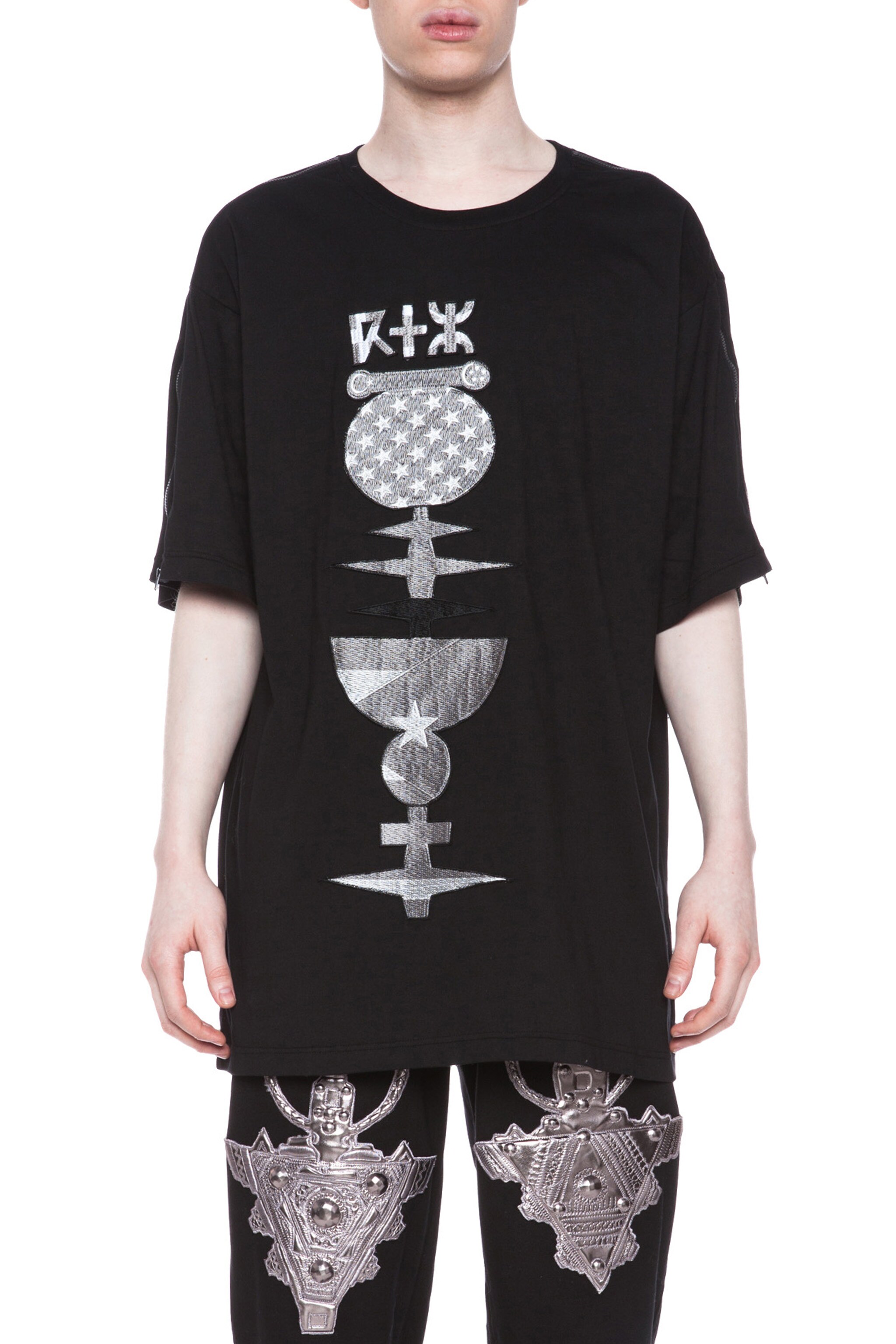 Image 1 of KTZ Flag Patch Cotton Tee in Black