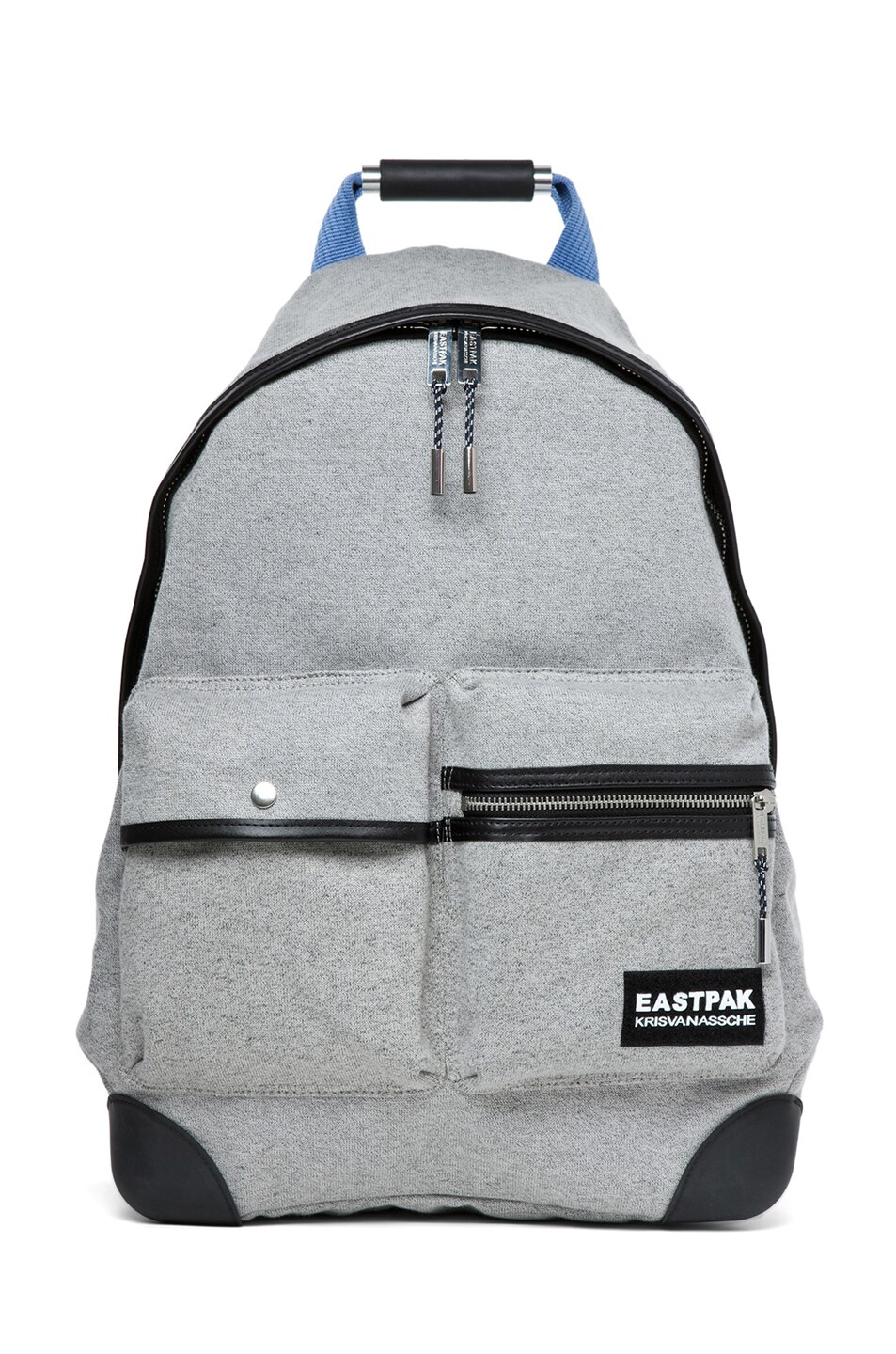 Image 1 of Kris Van Assche Front Pouch Backpack in Melange Grey