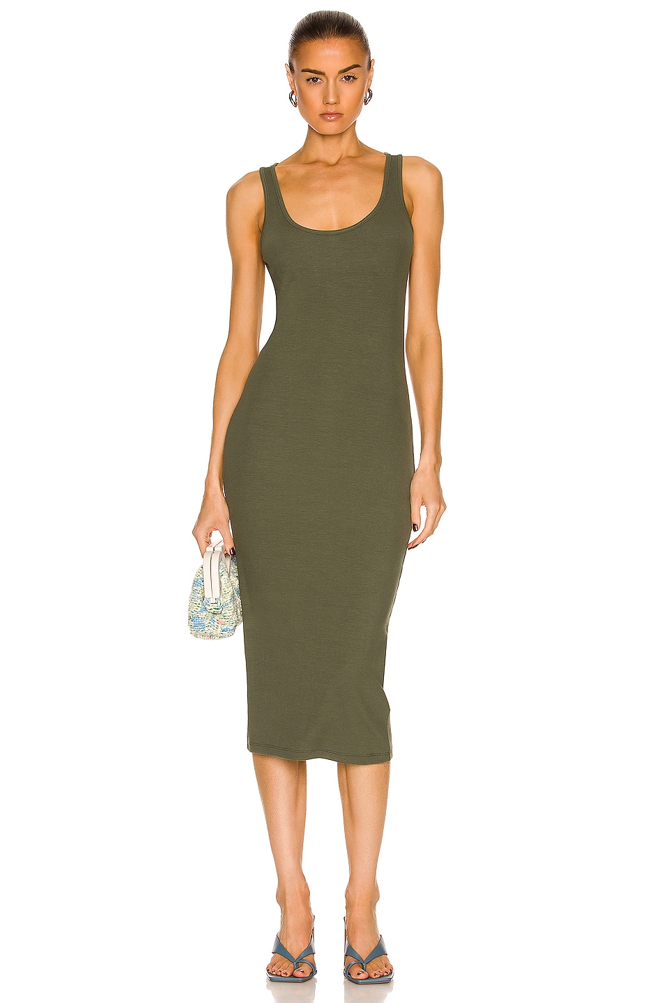 Image 1 of L'AGENCE Ivanna Tank Dress in Beetle