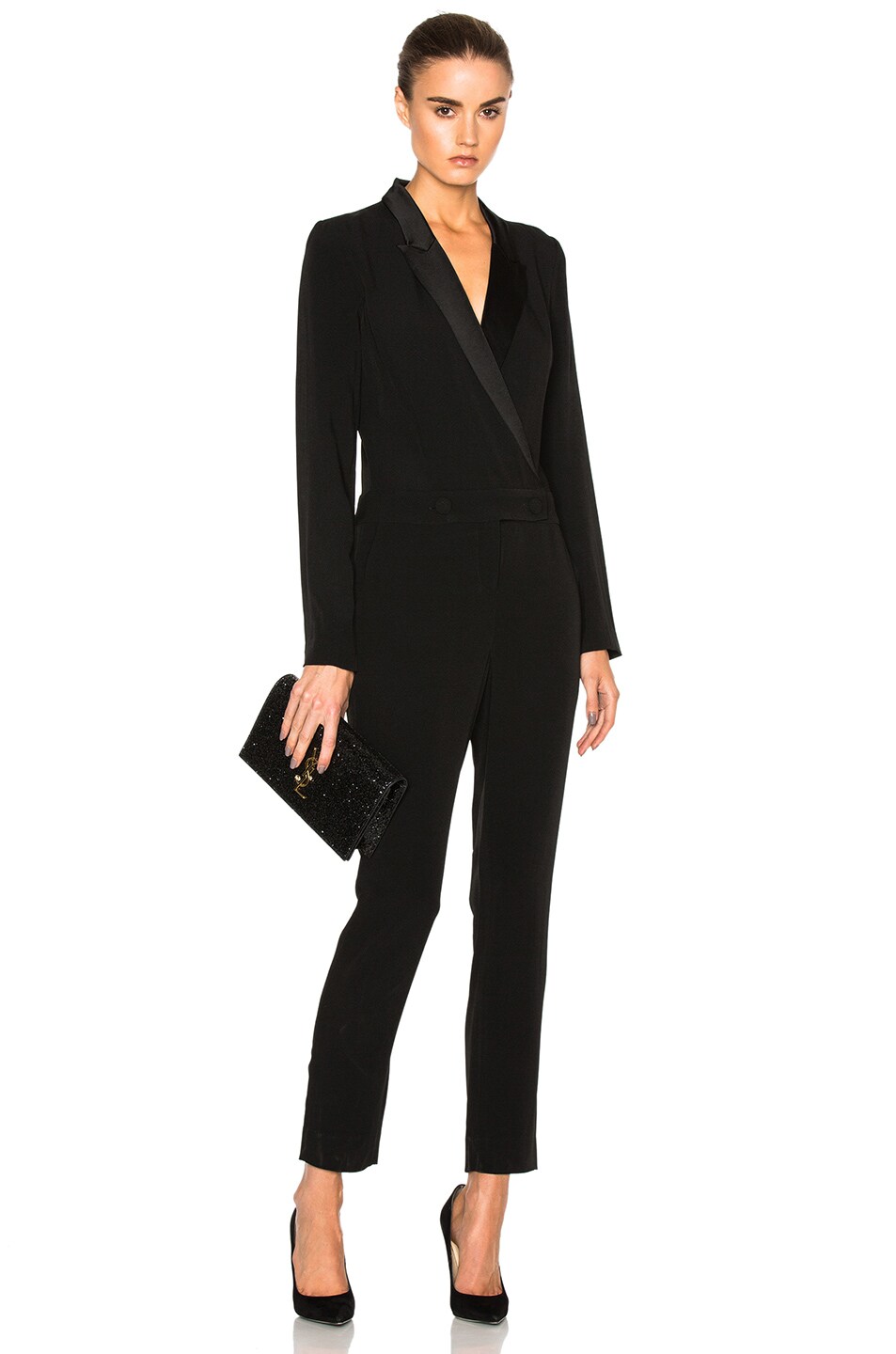 Image 1 of L'AGENCE Wes Jumpsuit in Black