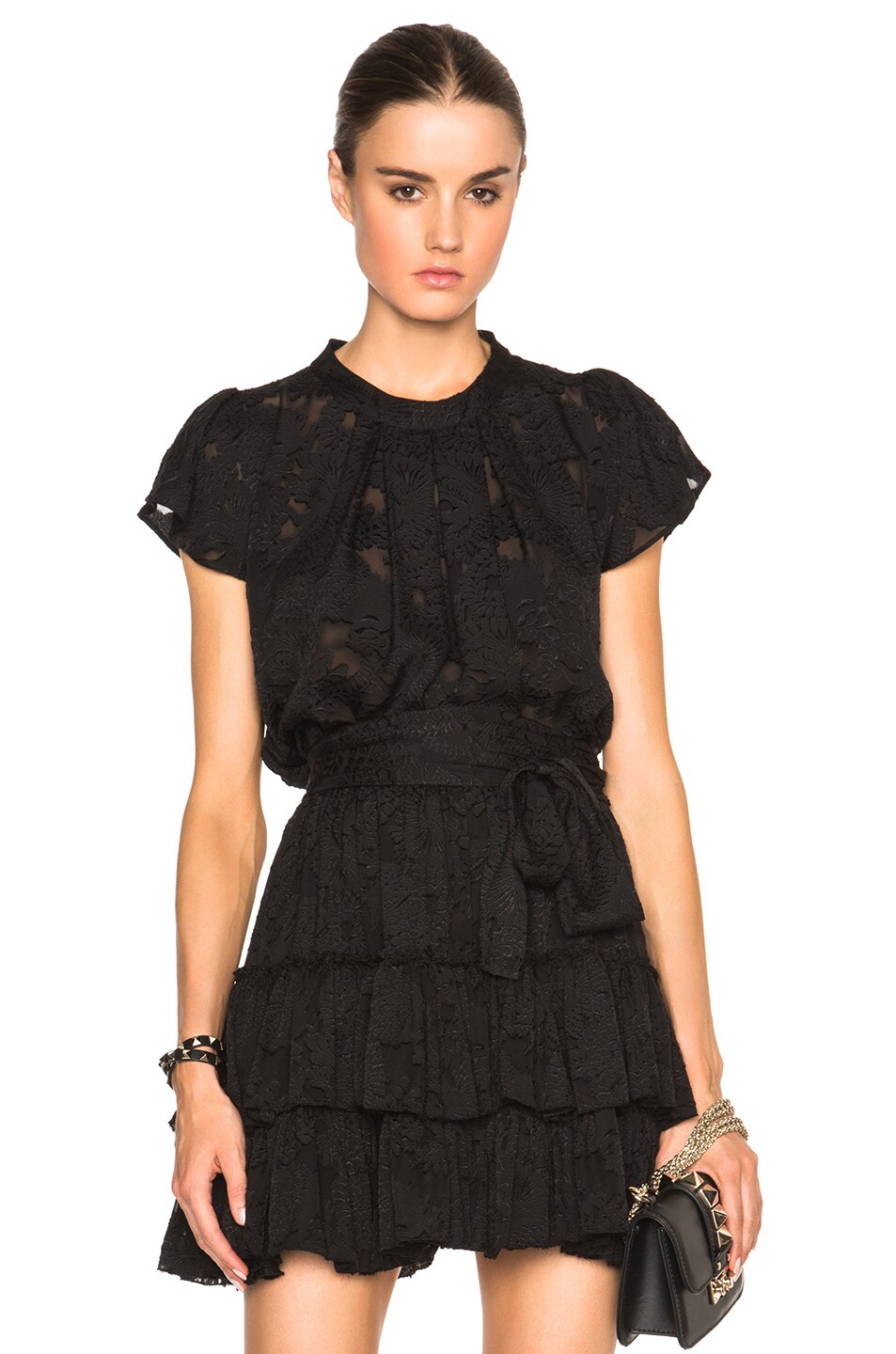 Image 1 of L'AGENCE Thimio Top in Black