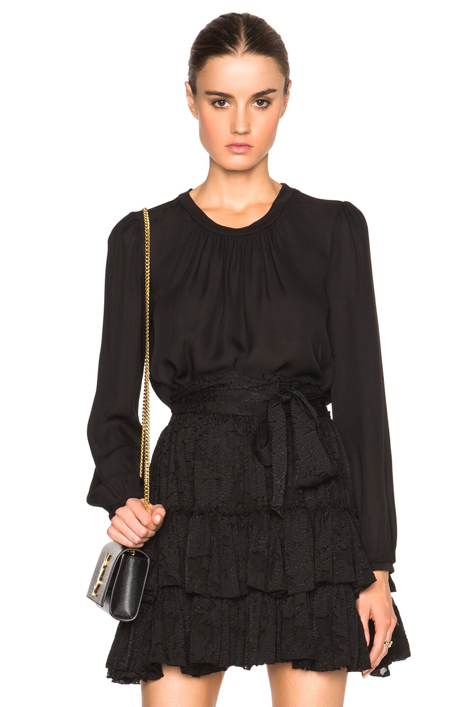 Image 1 of L'AGENCE Ines Top in Black