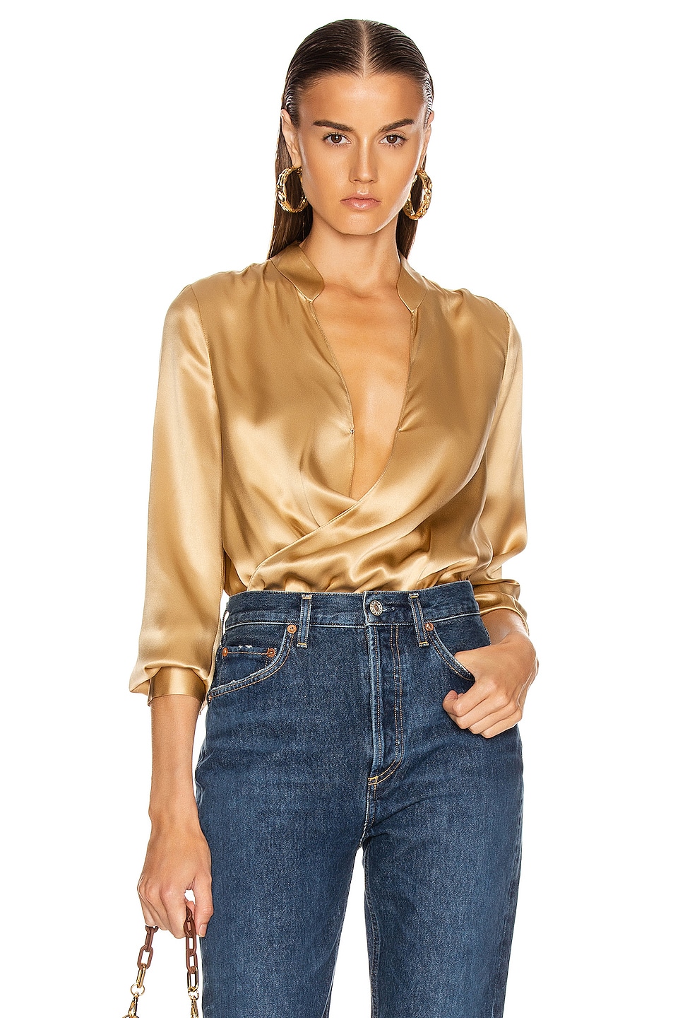Image 1 of L'AGENCE Marcella Bodysuit in Trench