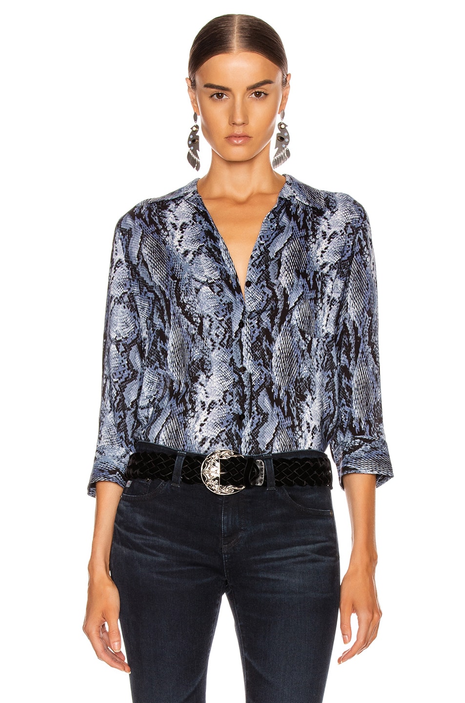 Image 1 of L'AGENCE Ryan Blouse in Myst Salvadora Print