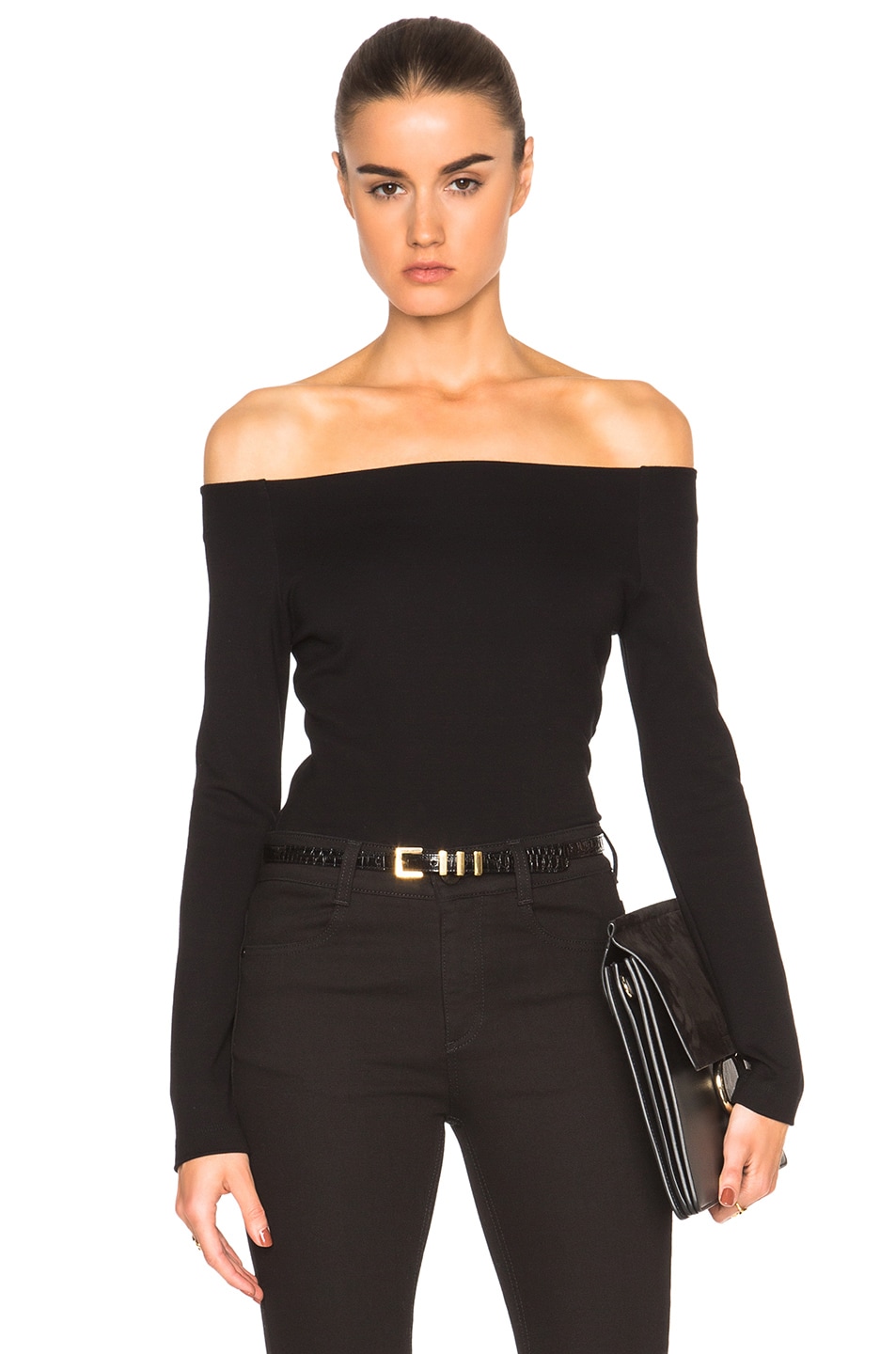Image 1 of L'AGENCE Cynthia Top in Black
