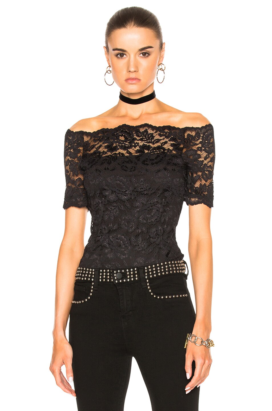Image 1 of L'AGENCE Helena Top in Black