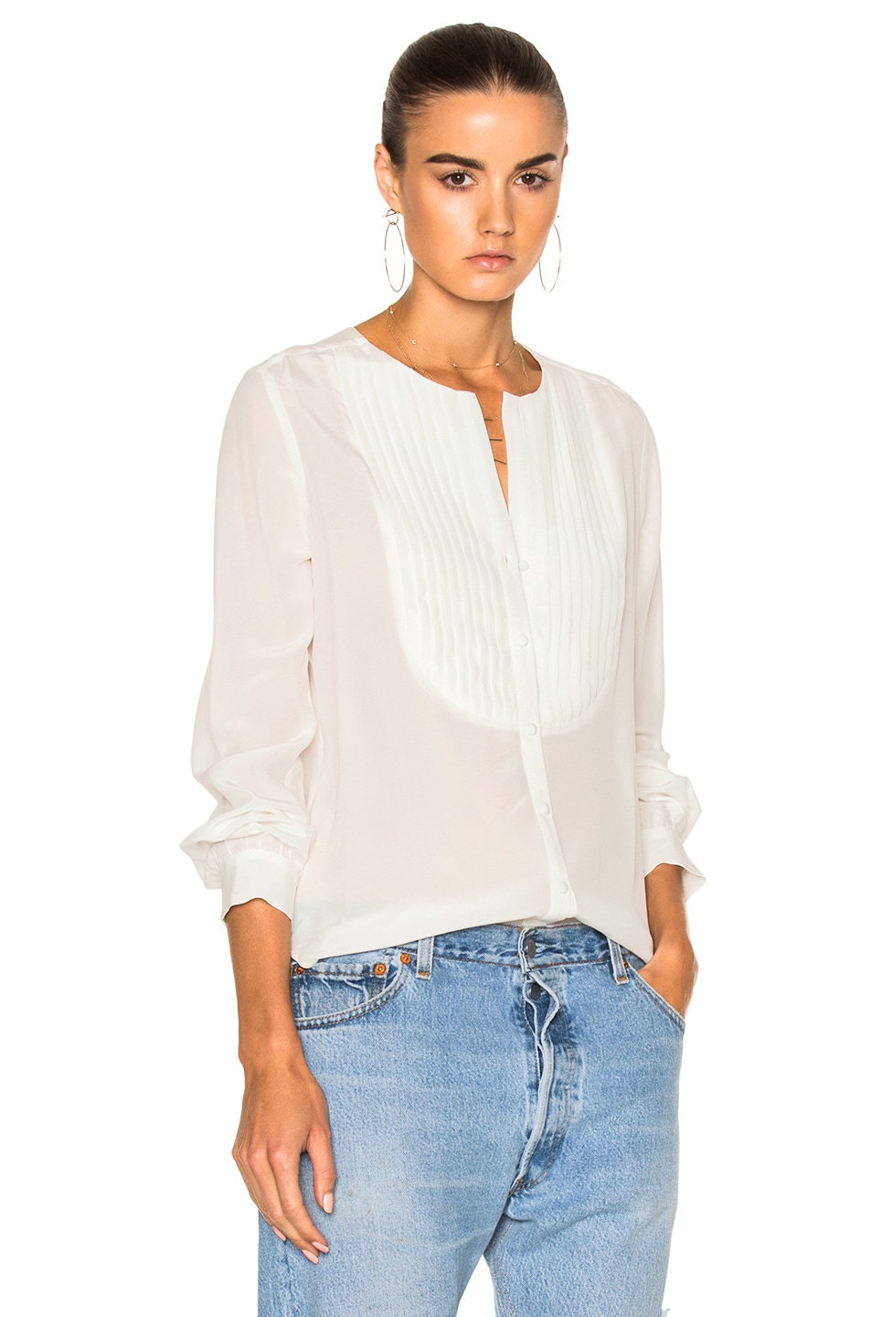 Image 1 of L'AGENCE Georgina Top in Ivory