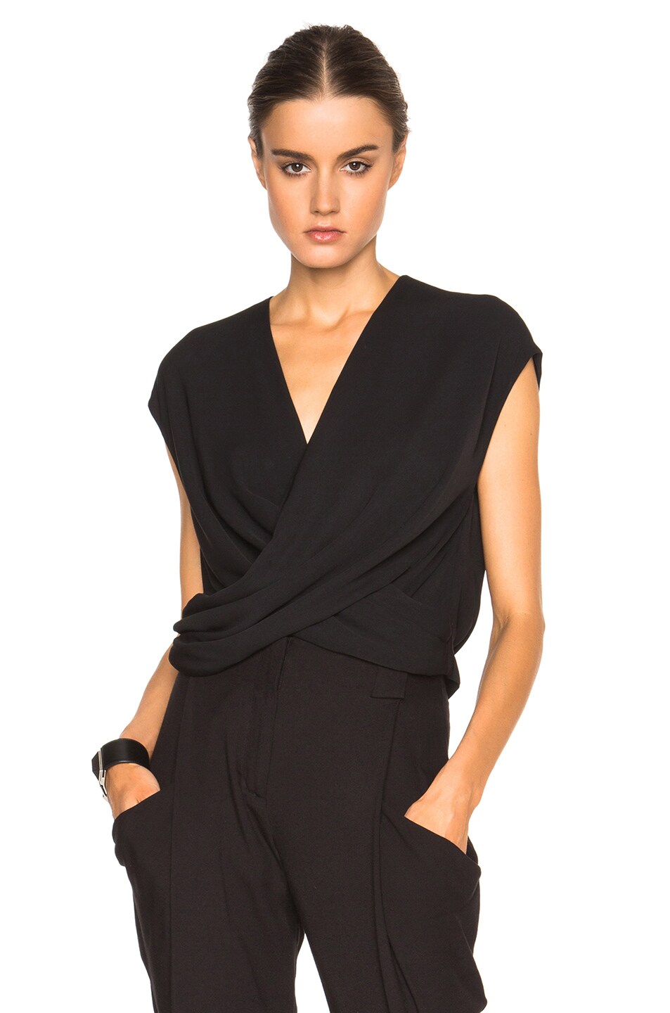 Image 1 of L'AGENCE T Lee Top in Black