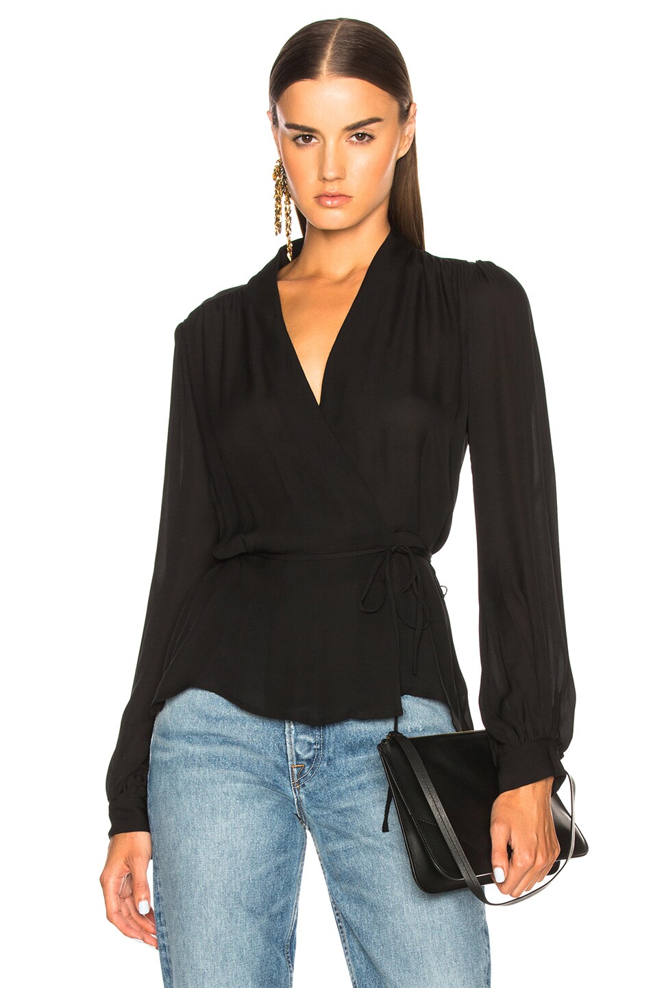 Image 1 of L'AGENCE Cara Top in Black