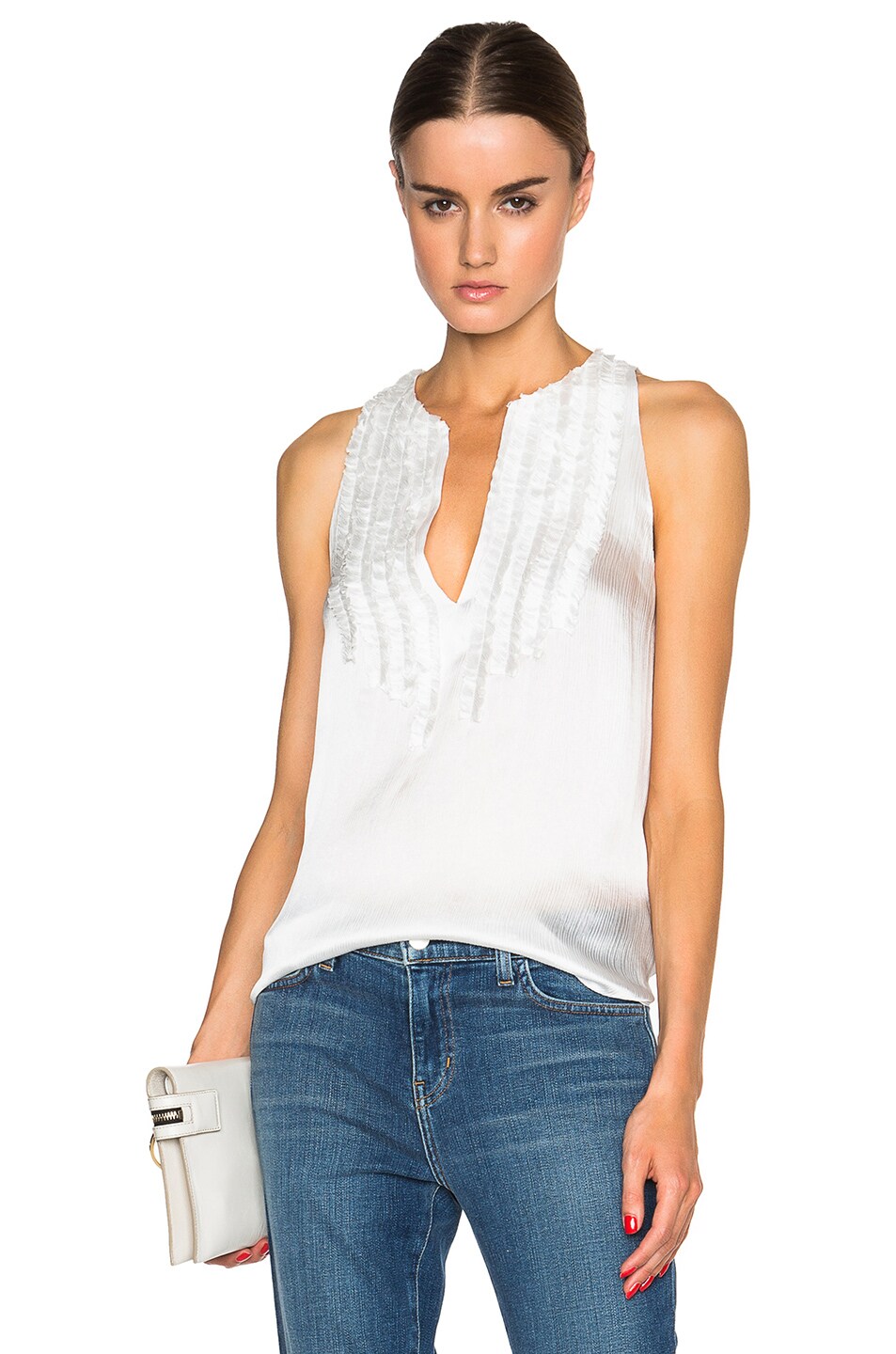 Image 1 of L'AGENCE Tina Top in Ivory