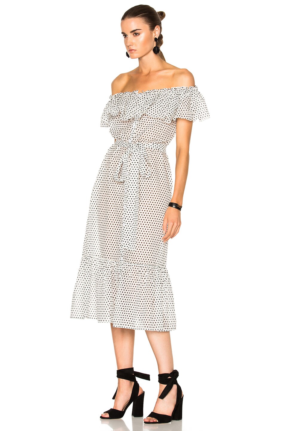 LISA MARIE FERNANDEZ Mira Button Down Sheer Dress