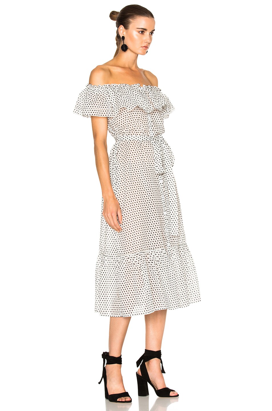 LISA MARIE FERNANDEZ Mira Button Down Sheer Dress