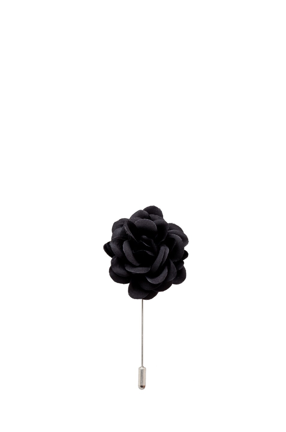 Image 1 of Lanvin Rose Tie Pin in Black