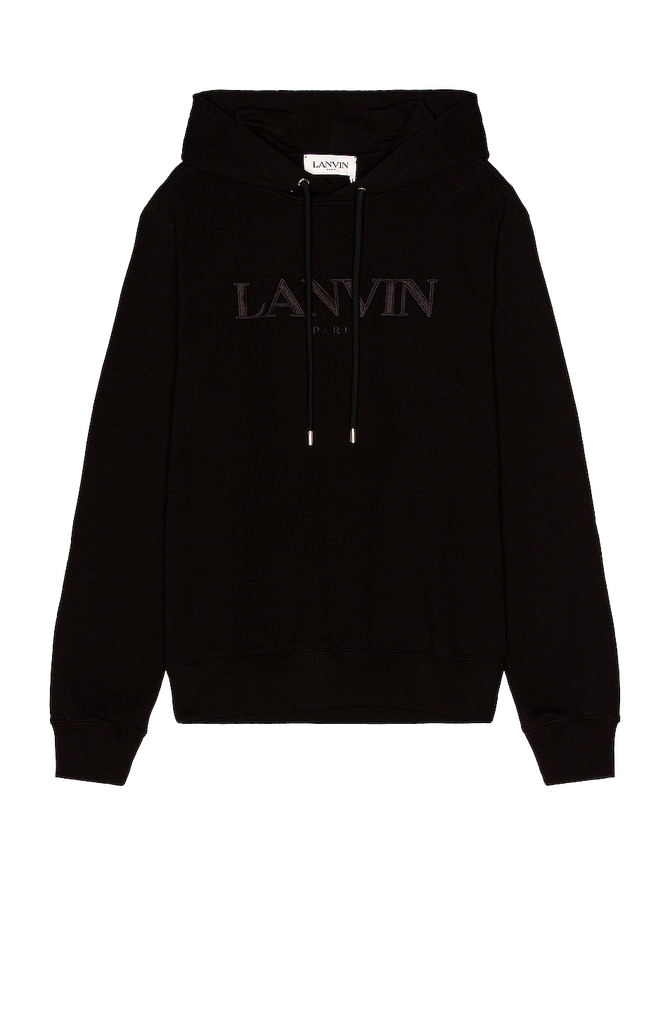 Lanvin Embroidered Hoodie in Black | FWRD