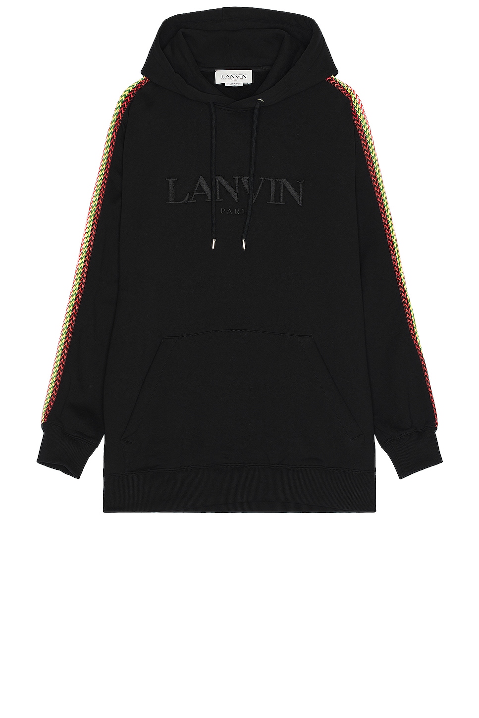 Image 1 of Lanvin Ide Curb Oversized Hoodie in Black