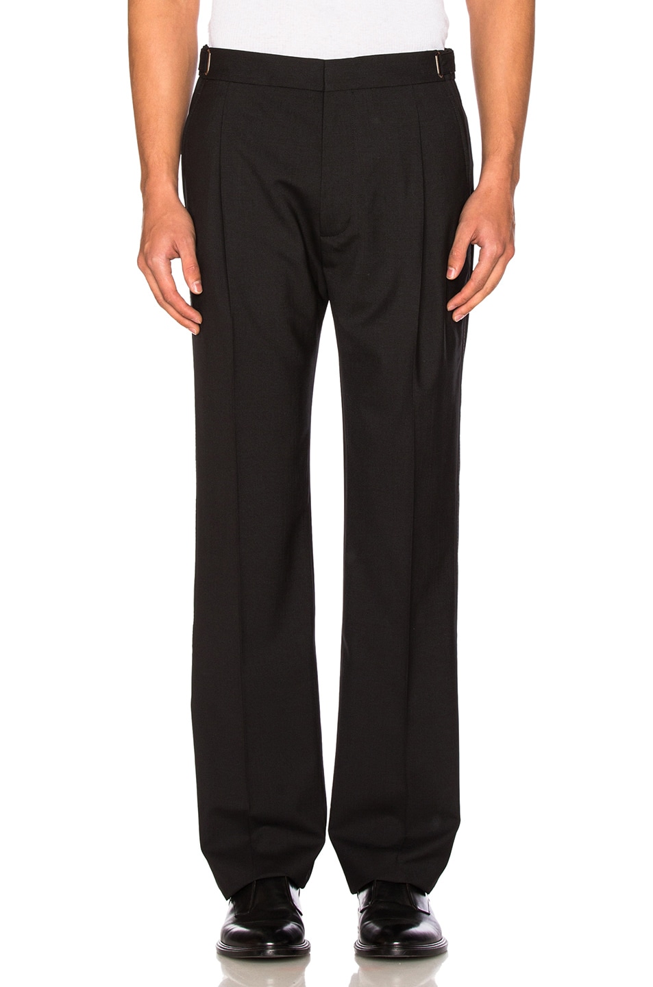 Image 1 of Lanvin One Pleat Pant in Black