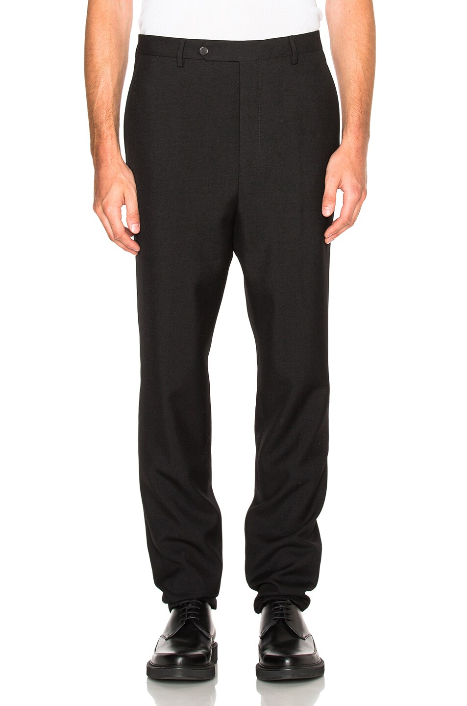 Image 1 of Lanvin Low Crotch Trousers in Black