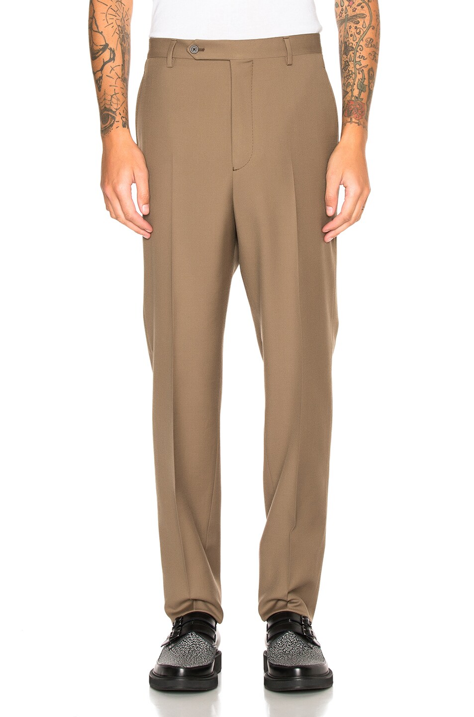 Image 1 of Lanvin Low Crotch Trousers in Sand