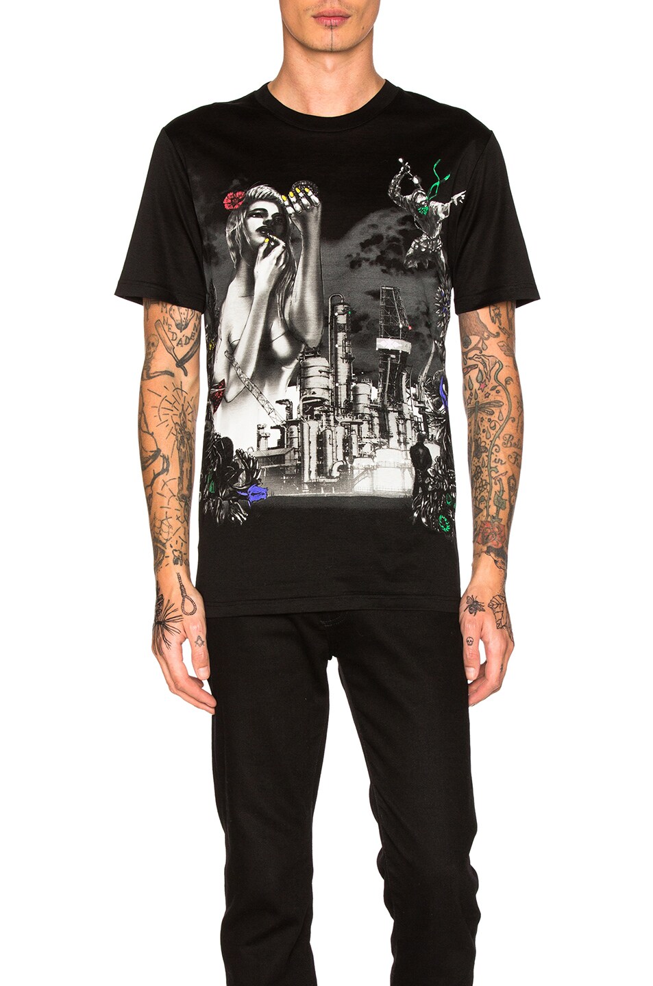 Image 1 of Lanvin Graphic Tee in Black