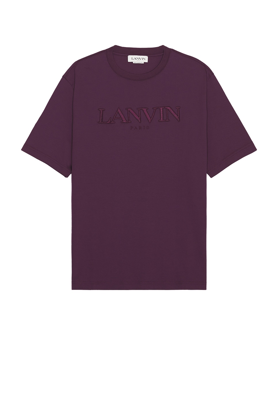 Image 1 of Lanvin Paris Classic T-shirt in Cassis