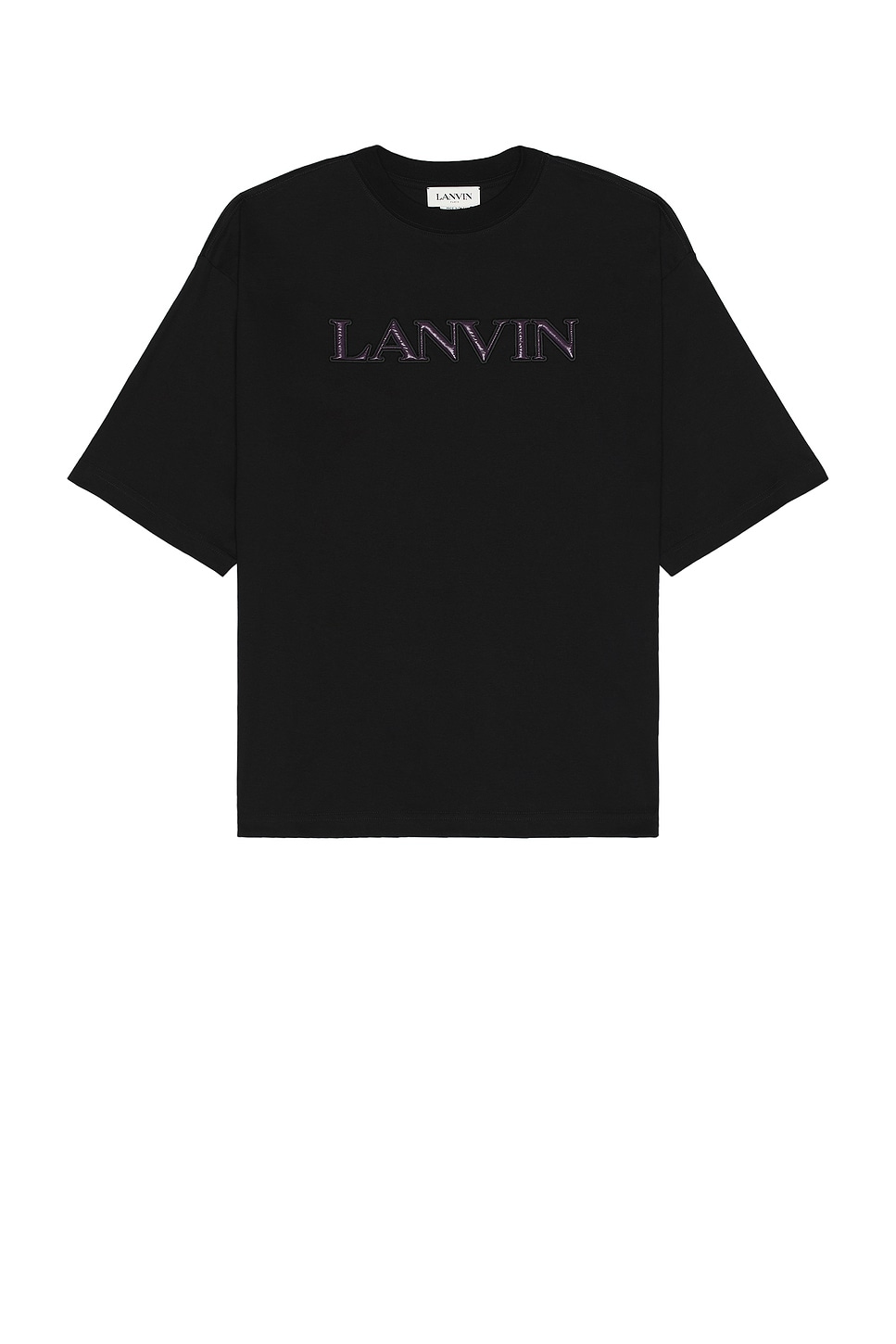 Image 1 of Lanvin Puffer Paris Oversized T-shirt in Black