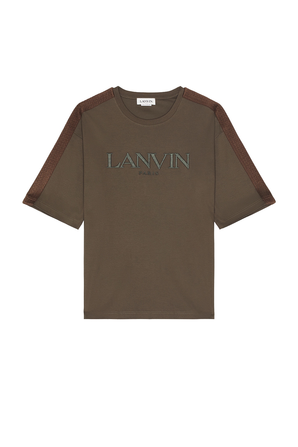 Lanvin Side Curb T-shirt In Brown