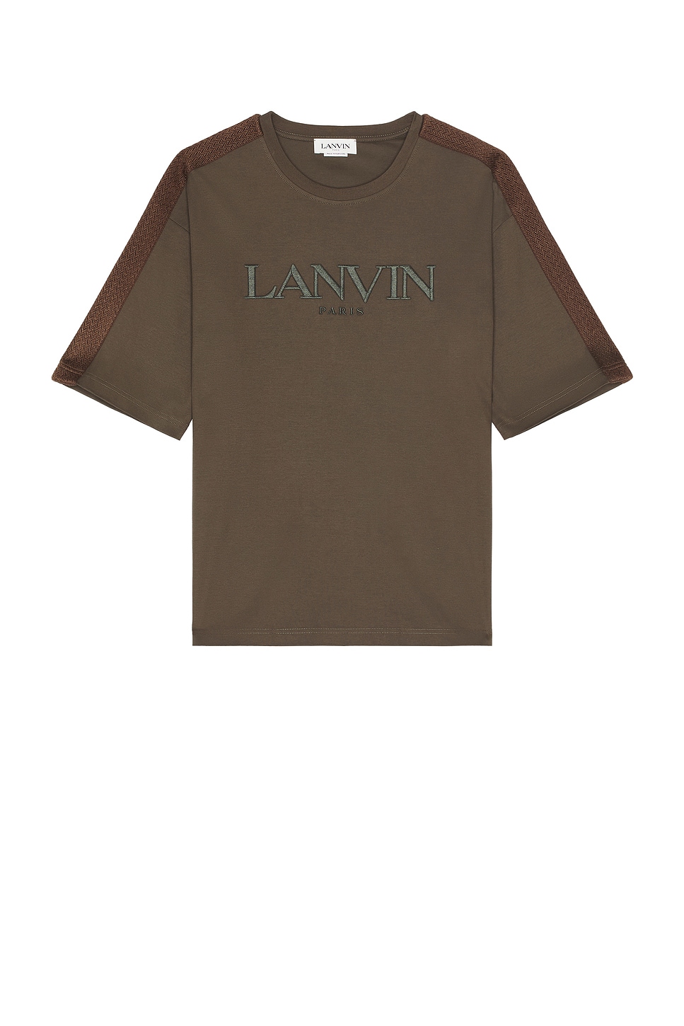 Lanvin Side Curb T-shirt In Brown