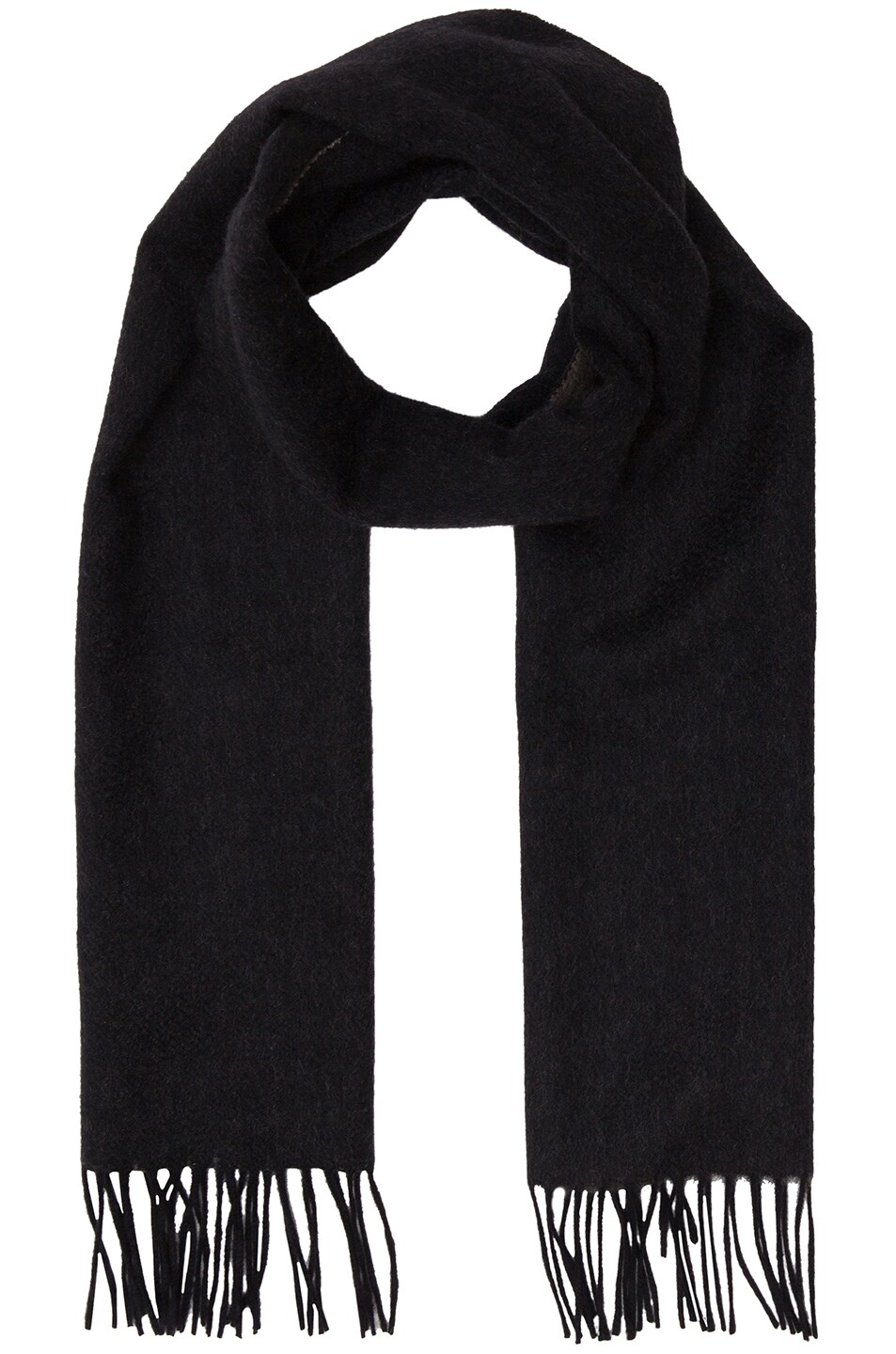 Image 1 of Lanvin Double Face Cashmere Scarf in Black & Brown