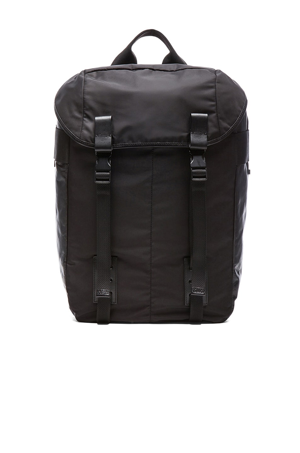 Image 1 of Lanvin Nylon and Calfskin Backpack in Black