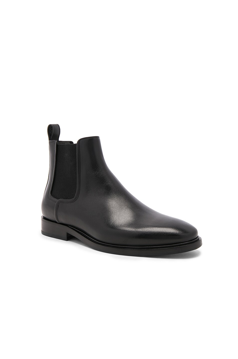 Image 1 of Lanvin Leather Chelsea Boots in Black
