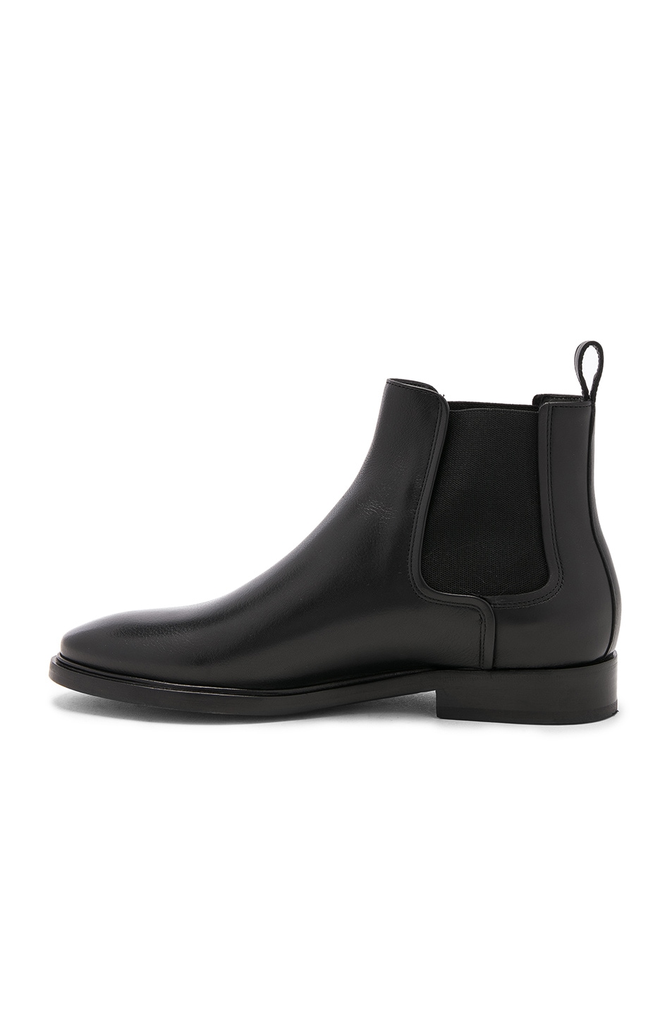 LANVIN Leather Chelsea Boots, Black | ModeSens