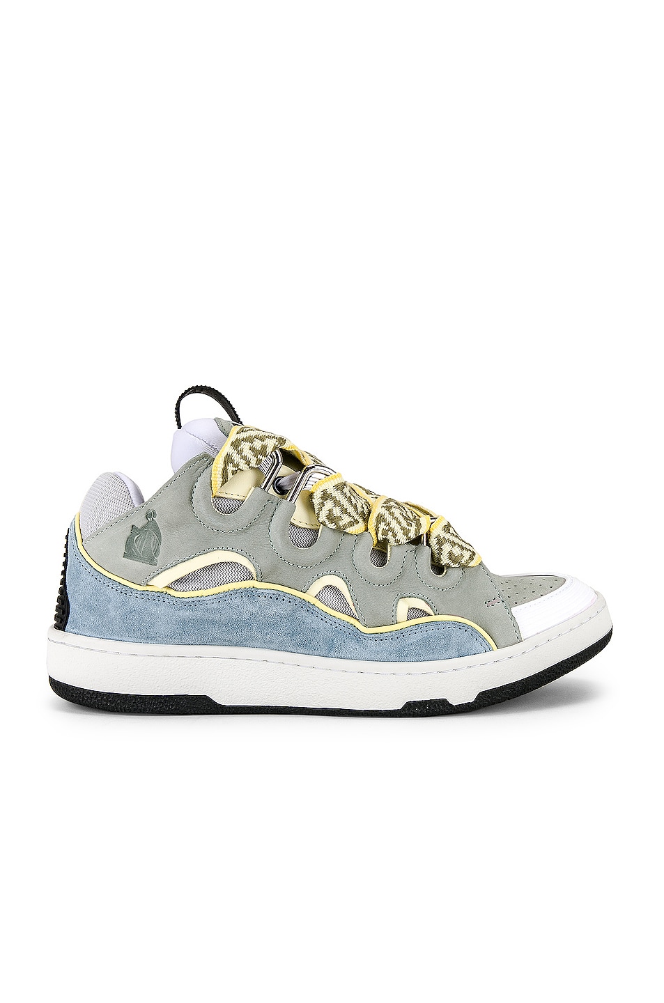 Image 1 of Lanvin Curb Sneaker in Ice Blue & Pale Green