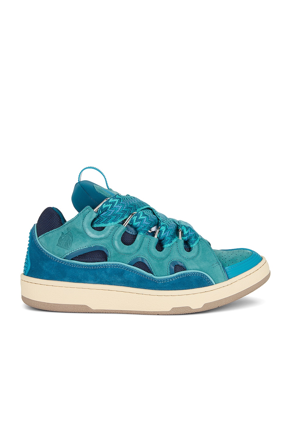 Image 1 of Lanvin Curb Sneakers in Turquoise