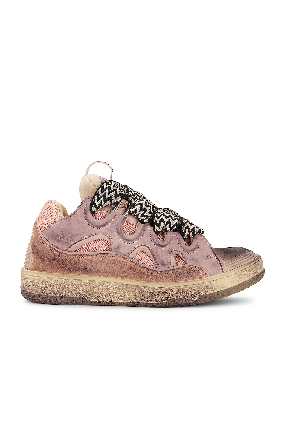 Image 1 of Lanvin Curb Sneakers in Pale Pink