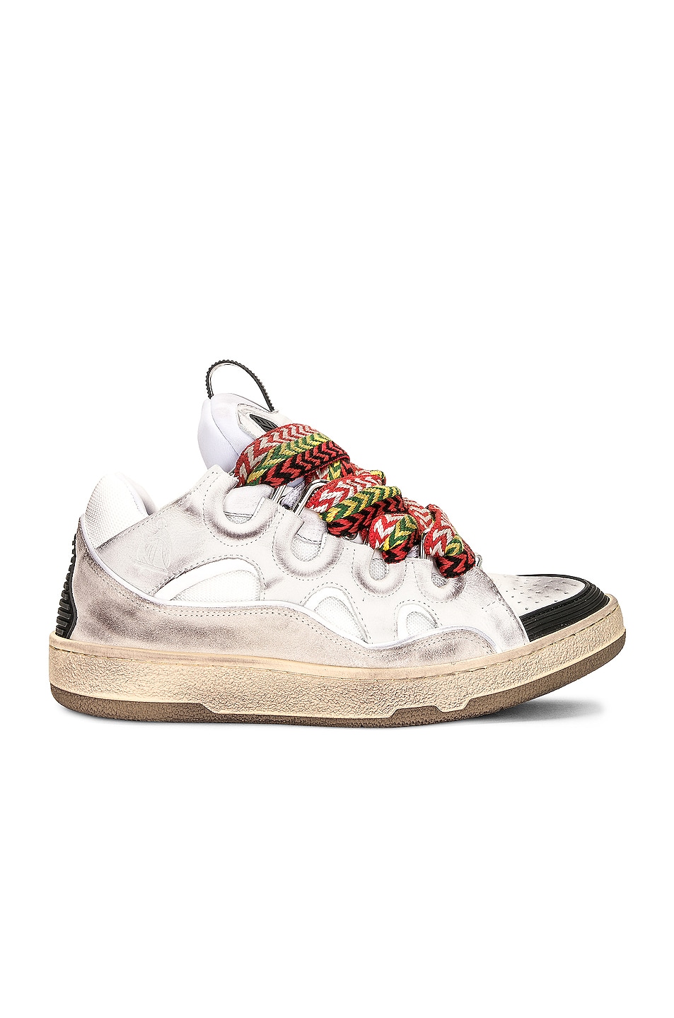 Image 1 of Lanvin Curb Sneakers in White