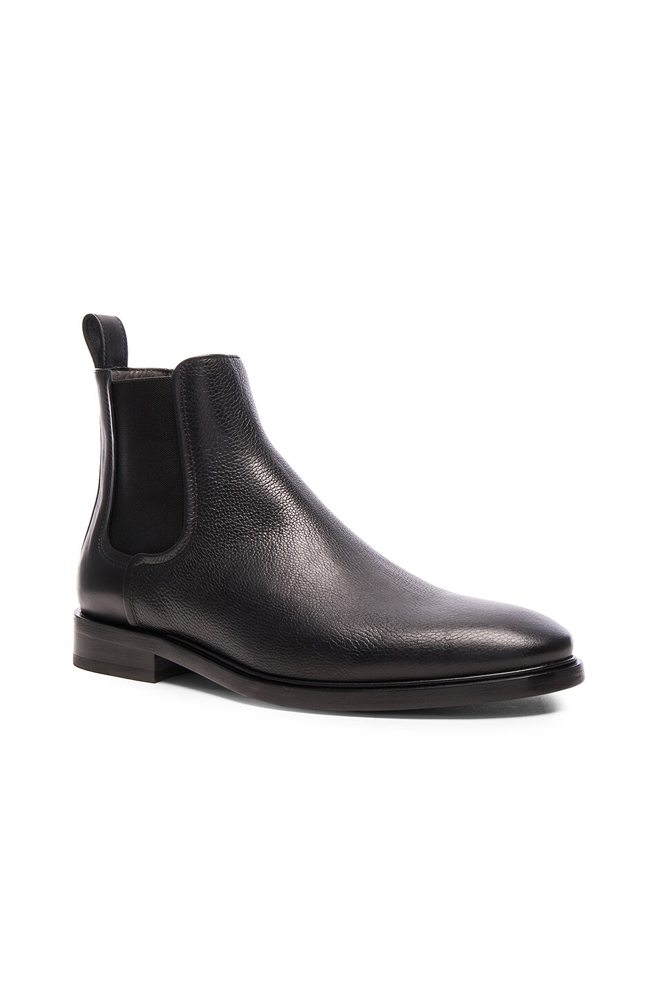 Image 1 of Lanvin Leather Chelsea Boots in Black