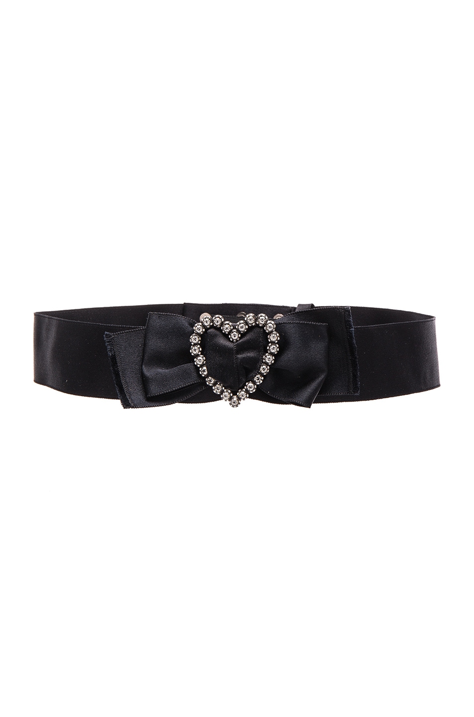 Image 1 of Lanvin Heart & Bow Belt in Black