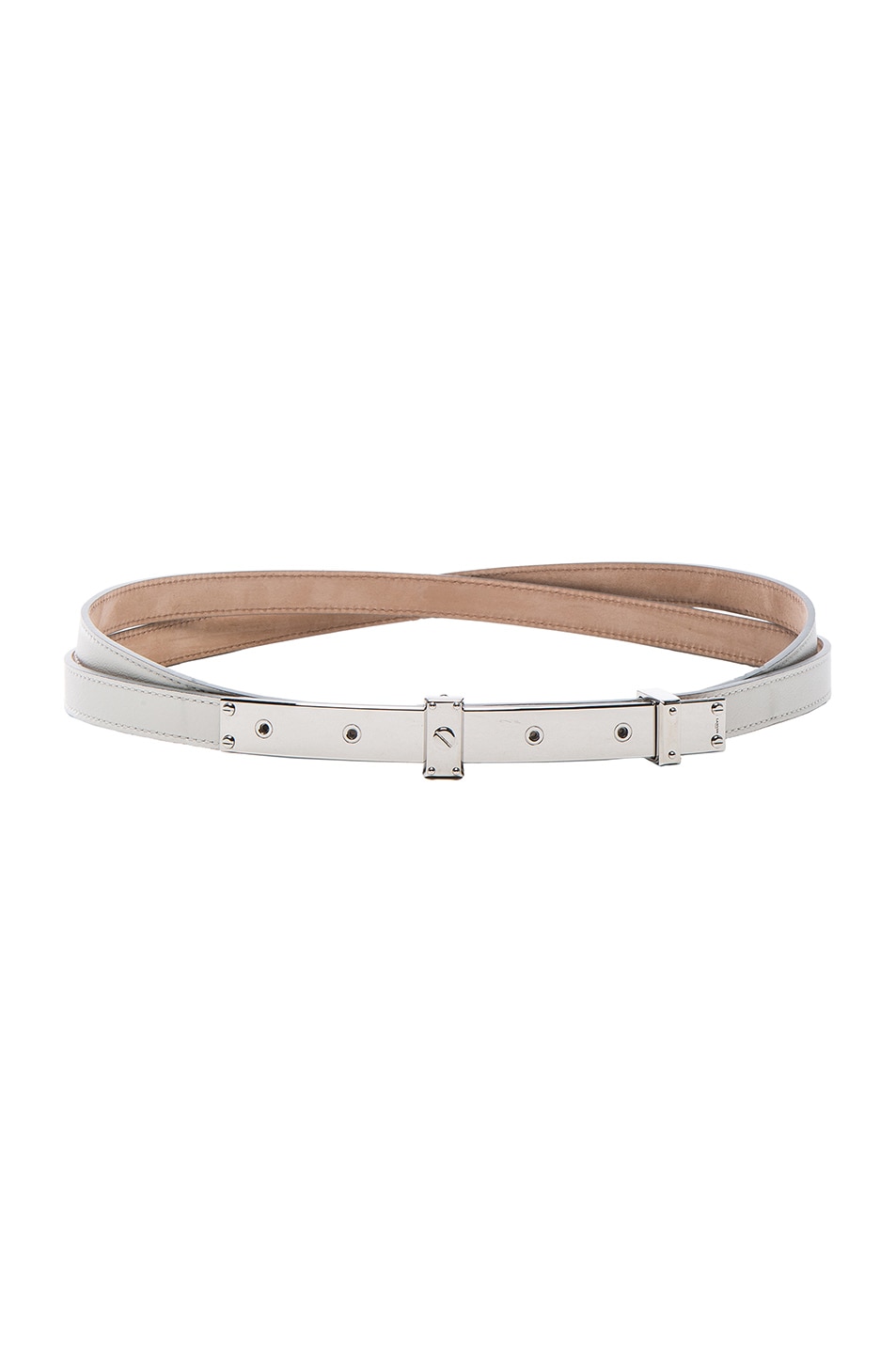 Image 1 of Lanvin Double Belt in Aged White