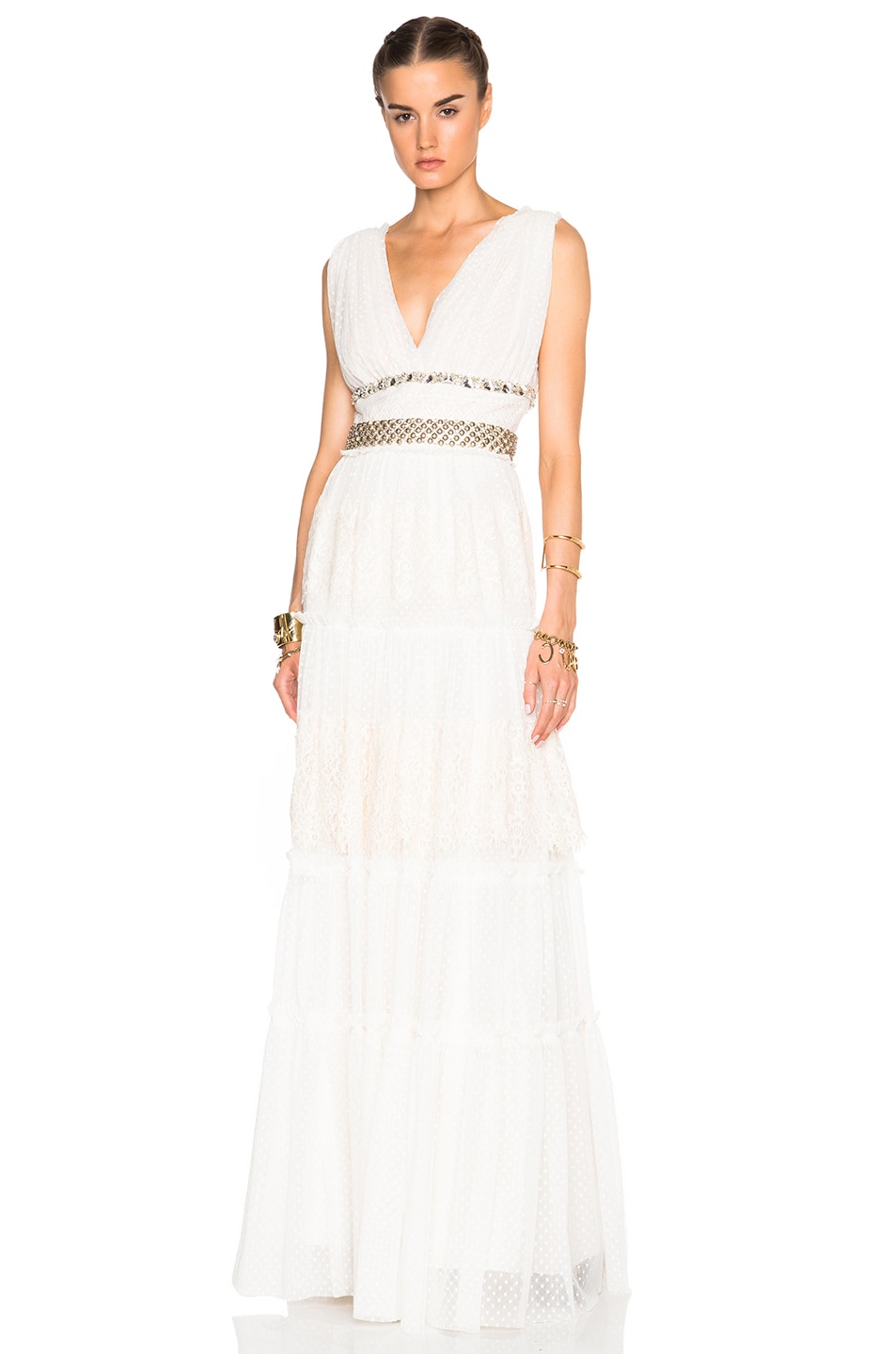 Image 1 of Lanvin Lace Gown in Ecru