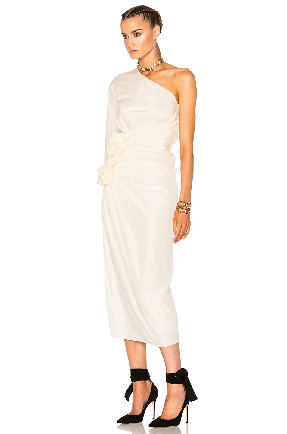 One Shoulder Silk Dresses