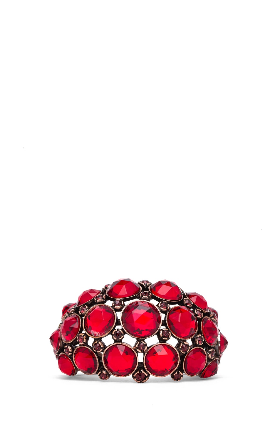 Image 1 of Lanvin Jeweled Bracelet in Rouge