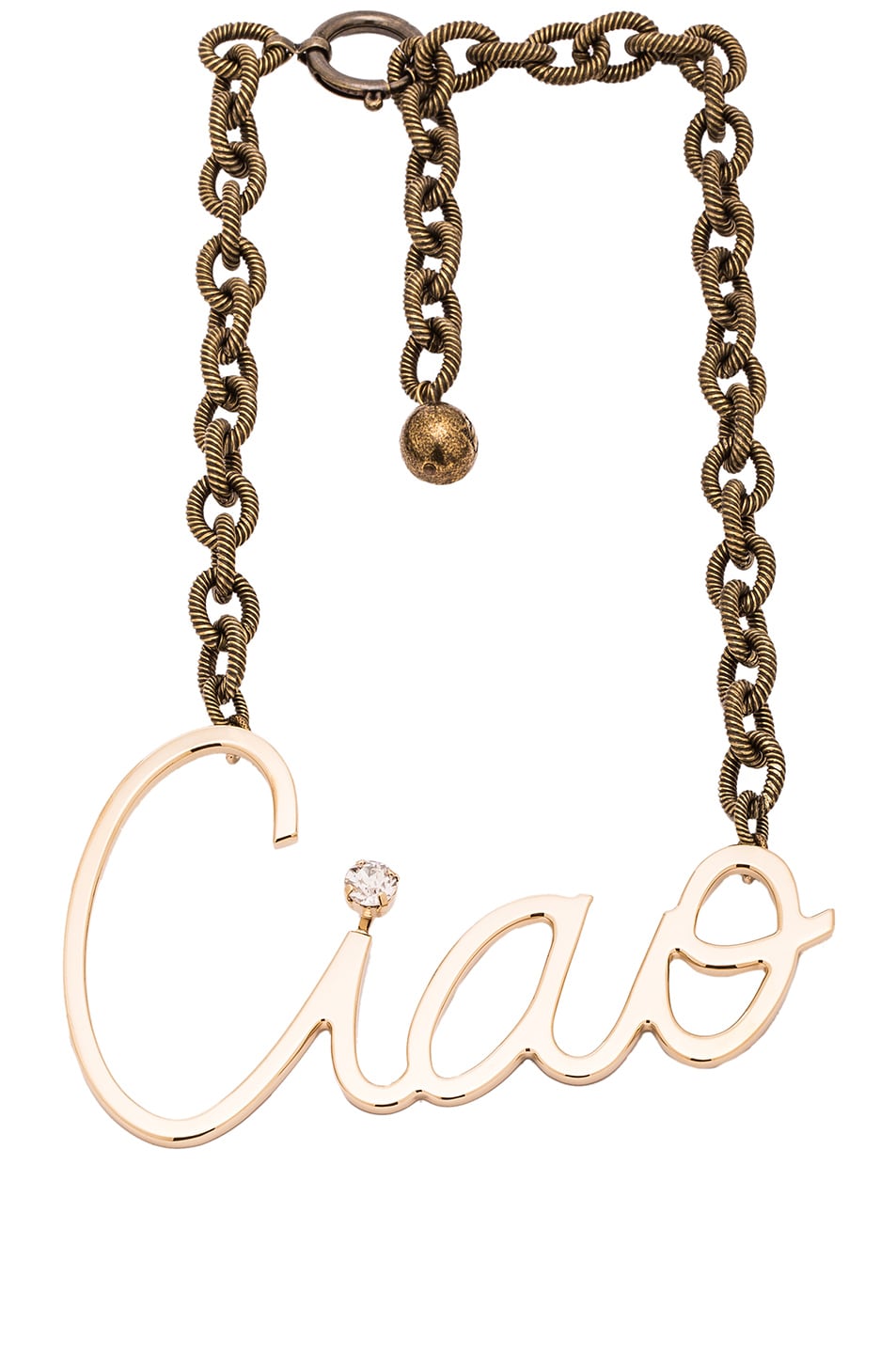 Image 1 of Lanvin Ciao Necklace in Gold