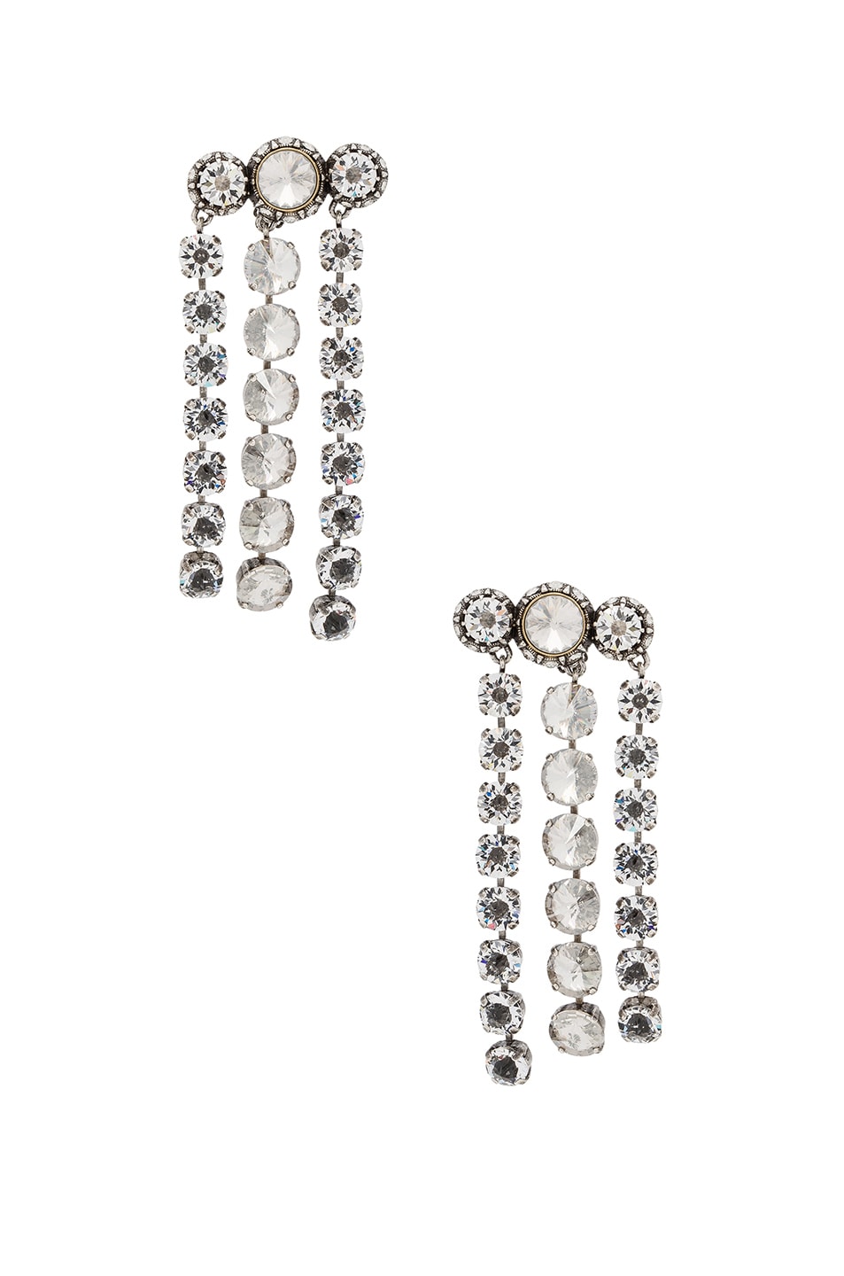 Image 1 of Lanvin Drop Earrings in Crystal