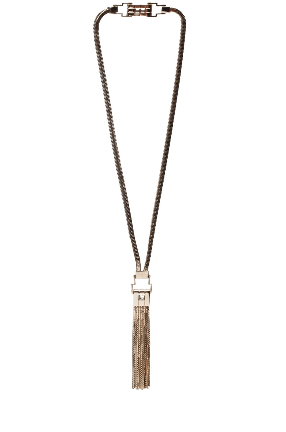 Image 1 of Lanvin Fringe Necklace in Gold