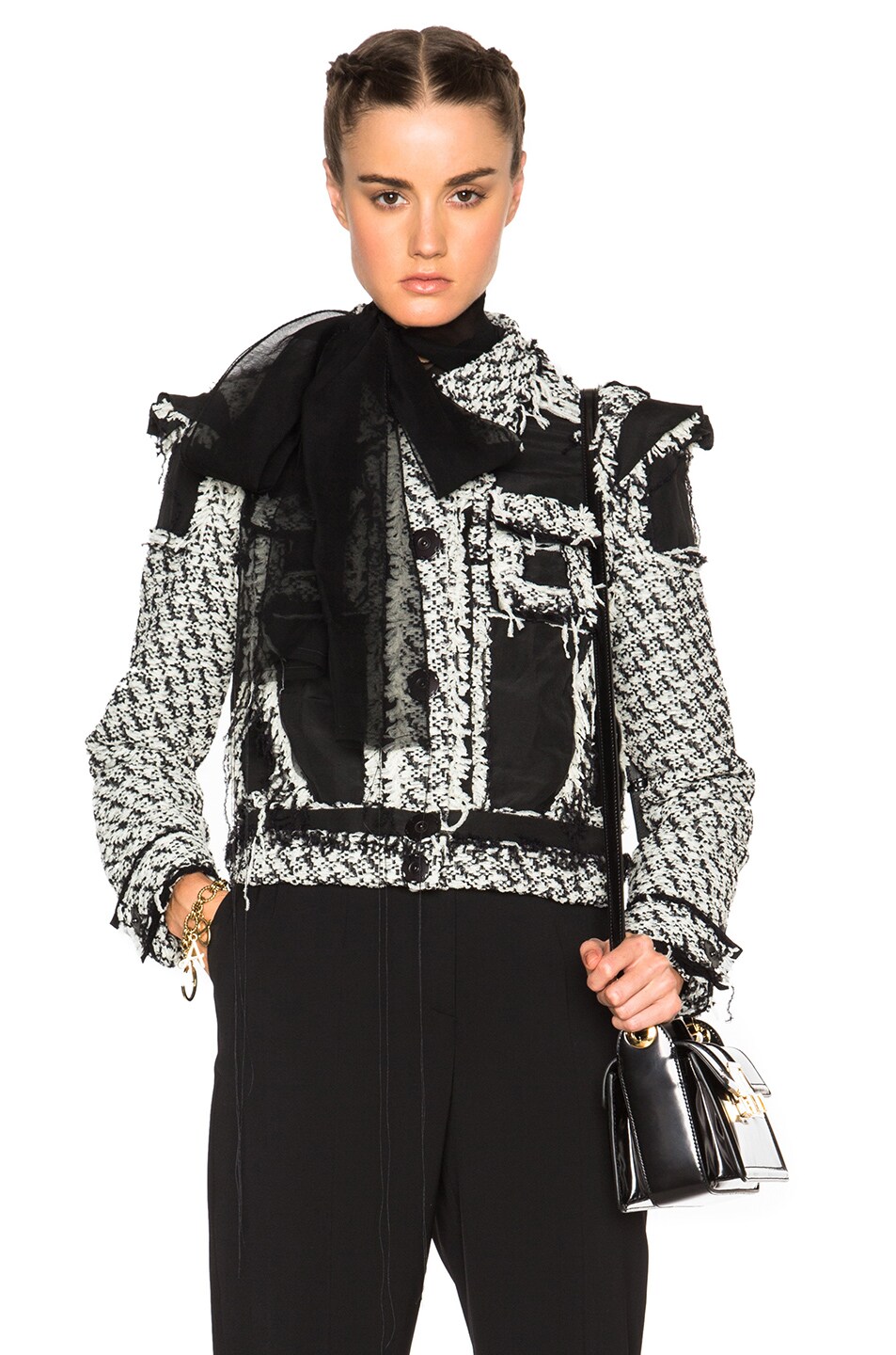 Image 1 of Lanvin Linen Jacket in Ecru