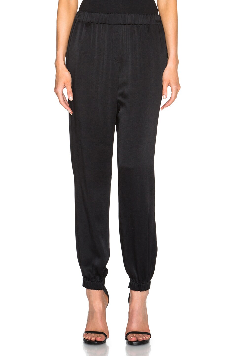 Image 1 of Lanvin Viscose Trousers in Black