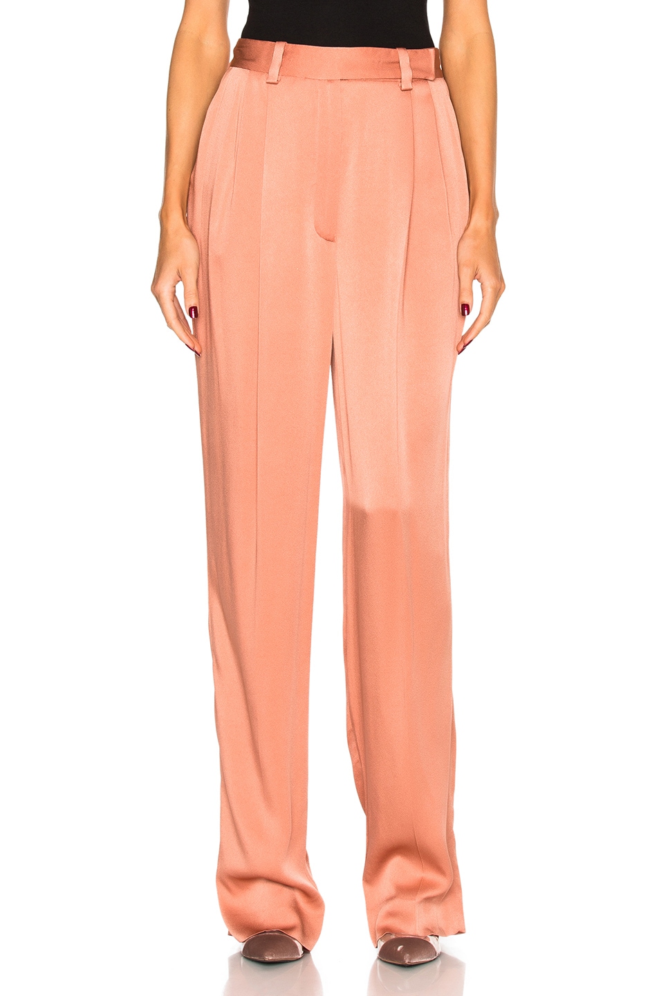 Image 1 of Lanvin Wide Leg Trousers in Blush