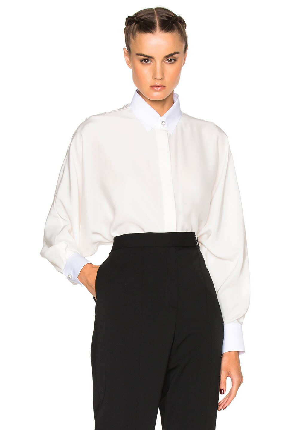 Image 1 of Lanvin Button Down Blouse in White