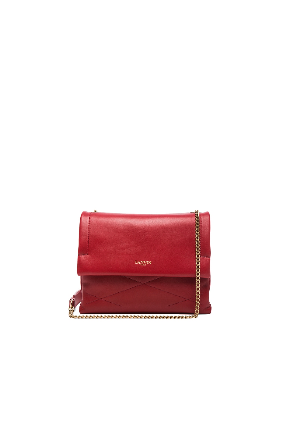 Image 1 of Lanvin Mini Sugar Lambskin Bag in Red